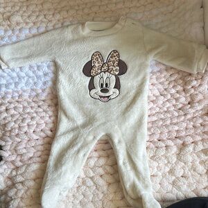 Disney Cream and Brown Minnie Mouse Footies
